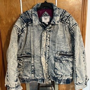Vintage Acid Wash Denim Jacket
